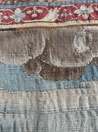 Importante tapisserie murale de Bruges repr&eacute;sentant 'Les porte-drapeaux' de la s&eacute;rie 'Les Triomphes de C&eacute;sar', seconde moiti&eacute; du 16&egrave;me si&egrave;cle