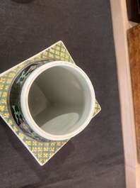 Collection vari&eacute;e en porcelaine de Chine famille rose, noire et monochrome, 19&egrave;me/20&egrave;me si&egrave;cle