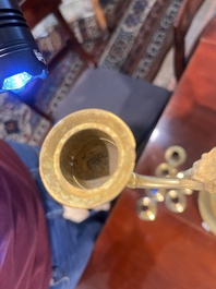 Cand&eacute;labre Charles X &agrave; six lumi&egrave;res en bronze dor&eacute;, France, attribu&eacute; &agrave; Pierre-Philippe Thomire, ca. 1820-1830