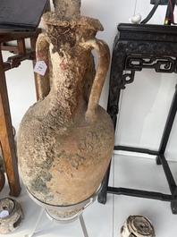 Grande amphore &agrave; huile de type 'Dressel 3' en terre cuite, &eacute;poque romaine, 1er-3&egrave;me si&egrave;cle