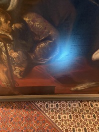 Theodore Boeyermans (1620-1678, attribu&eacute; &agrave;): Le jugement de Salomon, huile sur toile, 17&egrave;me si&egrave;cle