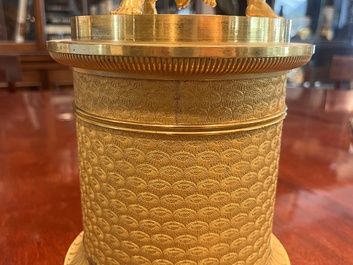 Cand&eacute;labre Charles X &agrave; six lumi&egrave;res en bronze dor&eacute;, France, attribu&eacute; &agrave; Pierre-Philippe Thomire, ca. 1820-1830