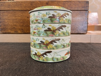 Collection vari&eacute;e en porcelaine de Chine famille rose et qianjiang cai, 18&egrave;me/20&egrave;me si&egrave;cle