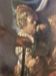 Theodore Boeyermans (1620-1678, attribu&eacute; &agrave;): Le jugement de Salomon, huile sur toile, 17&egrave;me si&egrave;cle