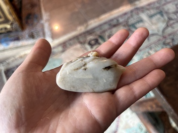 Sculpture d'un Luohan en pierre de savon, Chine, 19&egrave;me si&egrave;cle