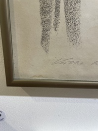 K&auml;the Kollwitz (1867-1945): 'Nachdenkende Frau', lithographie, [1920]