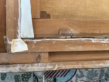 &Eacute;cole belge, suiveur de Gustaaf Wappers (1803-1874): Jeune m&egrave;re avec enfant, huile sur toile, d&eacute;but du 20&egrave;me si&egrave;cle