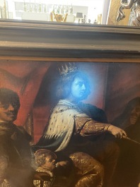 Theodore Boeyermans (1620-1678, attribu&eacute; &agrave;): Le jugement de Salomon, huile sur toile, 17&egrave;me si&egrave;cle