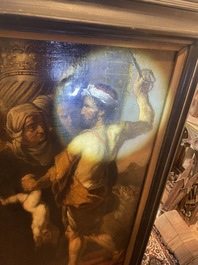 Theodore Boeyermans (1620-1678, attribu&eacute; &agrave;): Le jugement de Salomon, huile sur toile, 17&egrave;me si&egrave;cle