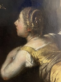 Theodore Boeyermans (1620-1678, attribu&eacute; &agrave;): Le jugement de Salomon, huile sur toile, 17&egrave;me si&egrave;cle