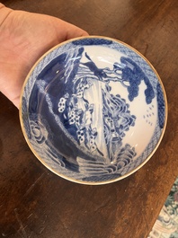 Collection vari&eacute;e en porcelaine de Chine bleu et blanc, Kangxi et post&eacute;rieur