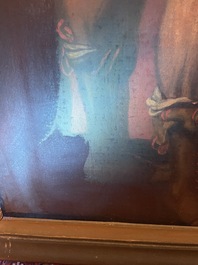 Theodore Boeyermans (1620-1678, attribu&eacute; &agrave;): Le jugement de Salomon, huile sur toile, 17&egrave;me si&egrave;cle