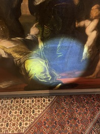 Theodore Boeyermans (1620-1678, attribu&eacute; &agrave;): Le jugement de Salomon, huile sur toile, 17&egrave;me si&egrave;cle