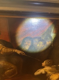 Theodore Boeyermans (1620-1678, attribu&eacute; &agrave;): Le jugement de Salomon, huile sur toile, 17&egrave;me si&egrave;cle