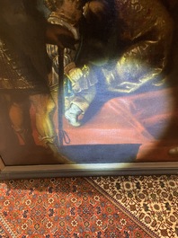 Theodore Boeyermans (1620-1678, attribu&eacute; &agrave;): Le jugement de Salomon, huile sur toile, 17&egrave;me si&egrave;cle