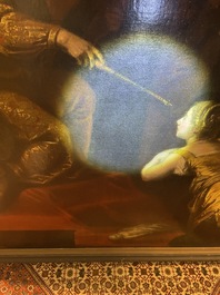 Theodore Boeyermans (1620-1678, attribu&eacute; &agrave;): Le jugement de Salomon, huile sur toile, 17&egrave;me si&egrave;cle