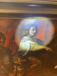 Theodore Boeyermans (1620-1678, attribu&eacute; &agrave;): Le jugement de Salomon, huile sur toile, 17&egrave;me si&egrave;cle