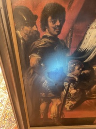 Theodore Boeyermans (1620-1678, attribu&eacute; &agrave;): Le jugement de Salomon, huile sur toile, 17&egrave;me si&egrave;cle