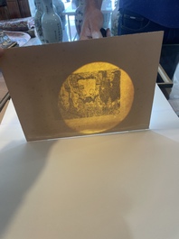 James Ensor (1860-1949): Les vieux polissons, eau forte, dat&eacute; 1895