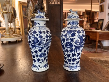 Collection vari&eacute;e en porcelaine de Chine bleu et blanc, Kangxi et post&eacute;rieur