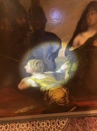 Theodore Boeyermans (1620-1678, attribu&eacute; &agrave;): Le jugement de Salomon, huile sur toile, 17&egrave;me si&egrave;cle