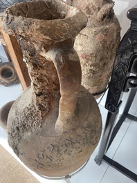 Grande amphore &agrave; huile de type 'Dressel 3' en terre cuite, &eacute;poque romaine, 1er-3&egrave;me si&egrave;cle