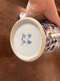 Collection vari&eacute;e en porcelaine de Chine bleu et blanc, Kangxi et post&eacute;rieur