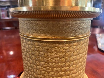 Cand&eacute;labre Charles X &agrave; six lumi&egrave;res en bronze dor&eacute;, France, attribu&eacute; &agrave; Pierre-Philippe Thomire, ca. 1820-1830