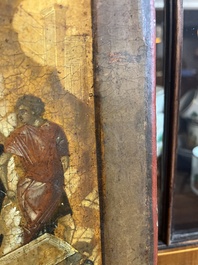 Ic&ocirc;ne orthodoxe, 'La R&eacute;surrection de Lazare' ('Voskresenie Lazara'), Russie, probablement Moscou, premi&egrave;re moiti&eacute; du 17&egrave;me si&egrave;cle