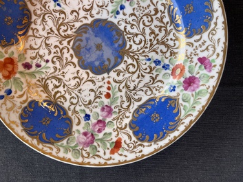 Assiette en porcelaine du service du sultan de Turquie, manufacture imp&eacute;riale de Saint-P&eacute;tersbourg, Russie, p&eacute;riode de Nicolas Ier, 1825-1855