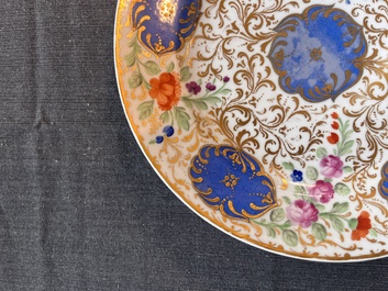 Assiette en porcelaine du service du sultan de Turquie, manufacture imp&eacute;riale de Saint-P&eacute;tersbourg, Russie, p&eacute;riode de Nicolas Ier, 1825-1855
