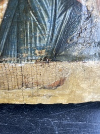 Ic&ocirc;ne orthodoxe, 'Christ &agrave; l'&oelig;il s&eacute;v&egrave;re', Russie, premier quart du 18&egrave;me si&egrave;cle