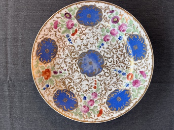 Assiette en porcelaine du service du sultan de Turquie, manufacture imp&eacute;riale de Saint-P&eacute;tersbourg, Russie, p&eacute;riode de Nicolas Ier, 1825-1855