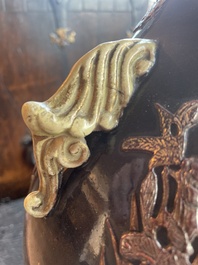 Vase tripode en porcelaine Satsuma de Japon, Meiji, 19&egrave;me si&egrave;cle