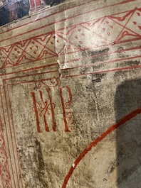 Ic&ocirc;ne orthodoxe impressionnante, 'Notre-Dame de Kazan avec des miracles', Russie, Kostroma, troisi&egrave;me quart du 18&egrave;me si&egrave;cle