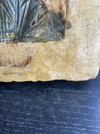 Ic&ocirc;ne orthodoxe, 'Christ &agrave; l'&oelig;il s&eacute;v&egrave;re', Russie, premier quart du 18&egrave;me si&egrave;cle