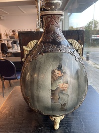 Vase tripode en porcelaine Satsuma de Japon, Meiji, 19&egrave;me si&egrave;cle