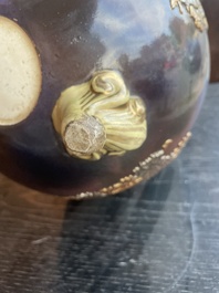 Vase tripode en porcelaine Satsuma de Japon, Meiji, 19&egrave;me si&egrave;cle