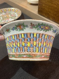 Collection vari&eacute;e en porcelaine de Chine famille rose de Canton, 19&egrave;me si&egrave;cle