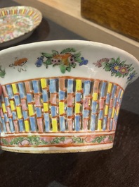 Collection vari&eacute;e en porcelaine de Chine famille rose de Canton, 19&egrave;me si&egrave;cle