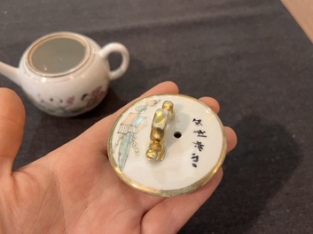 Collection vari&eacute;e en porcelaine de Chine famille rose et qianjiang cai, 19&egrave;me/20&egrave;me si&egrave;cle