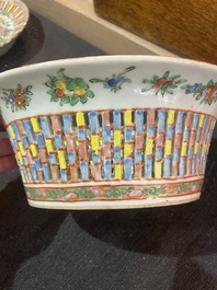 Collection vari&eacute;e en porcelaine de Chine famille rose de Canton, 19&egrave;me si&egrave;cle