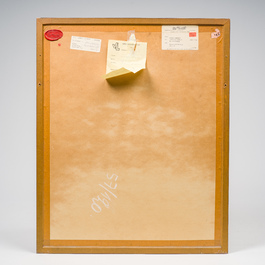 Albaert Servaes (1883-1966): The reconciliation, charcoal on paper, dated 1951