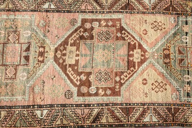 Three various Caucasian carpets, a.o. Shirvan, wool and cotton, Turkmenistan and Azerbaijan, 19th/20th C.