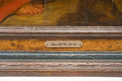 Flemish school, follower of Peter Paul Rubens (1577-1640): The adoration of the kings, oil on panel, 17th C.