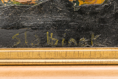 Rik Slabbinck (1914-1991): Still life with shell, oil on canvas