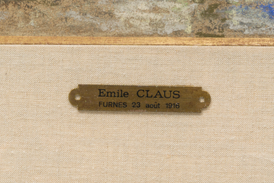 Emile Claus (1849-1924): 'Le vieux cimeti&egrave;re de St Donat' (Veurne), pastel on paper, dated 23 August 1916