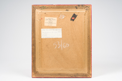 Hubert Malfait (1898-1971): 'Boerin', olie op board