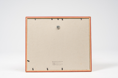 Willem Van Hecke (1893-1976): Landscape with farm, oil on paper