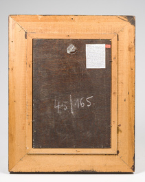 Christian Silvain (1950): A vision at sea, oil on panel, dated 1976